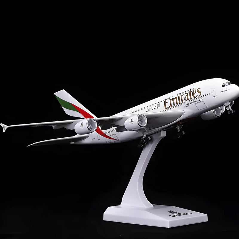 A380 Emirates - 30cm - 11.8in - LED & Sound - Airplane Model - Image 3
