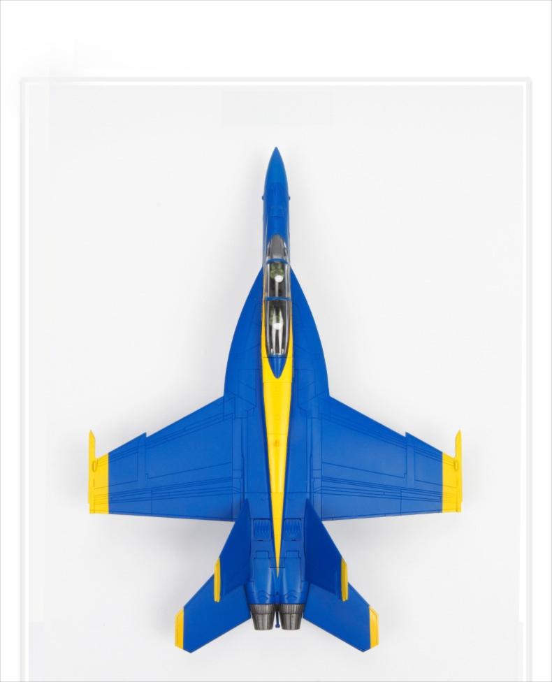 U.S. Navy Blue Angels F/A-18 Hornet 1:72 – 25 cm / 9.8 in – Premium Zinc Alloy & ABS Diecast Fighter Jet Model