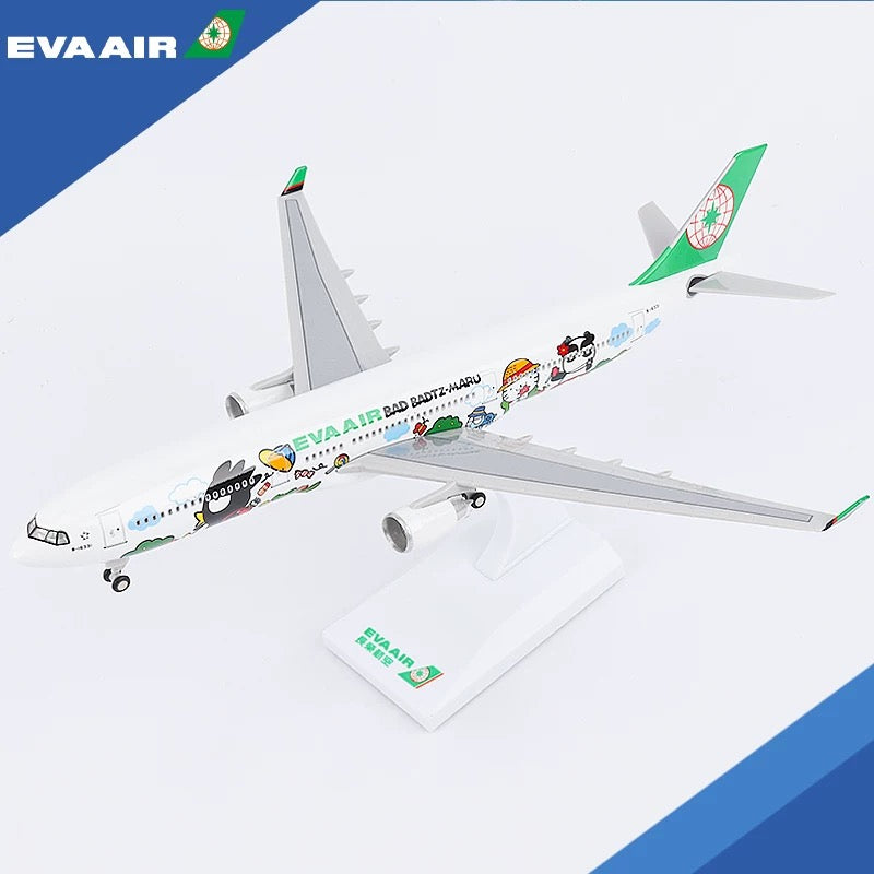 A330 EVA AIR - 30cm - 11.8in - LED & Sound - Airplane Model