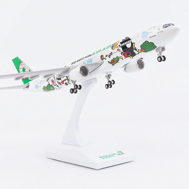 A330 EVA AIR - 30cm - 11.8in - LED & Sound - Airplane Model
