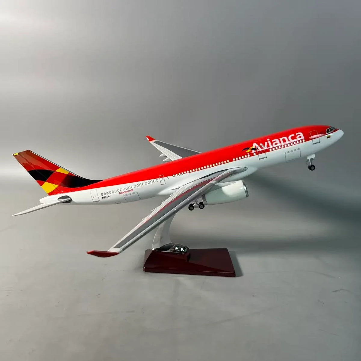 Avianca Airbus A330 Classic Livery | 1:135 Resin Model Airplane | 18.5 in (47 cm)