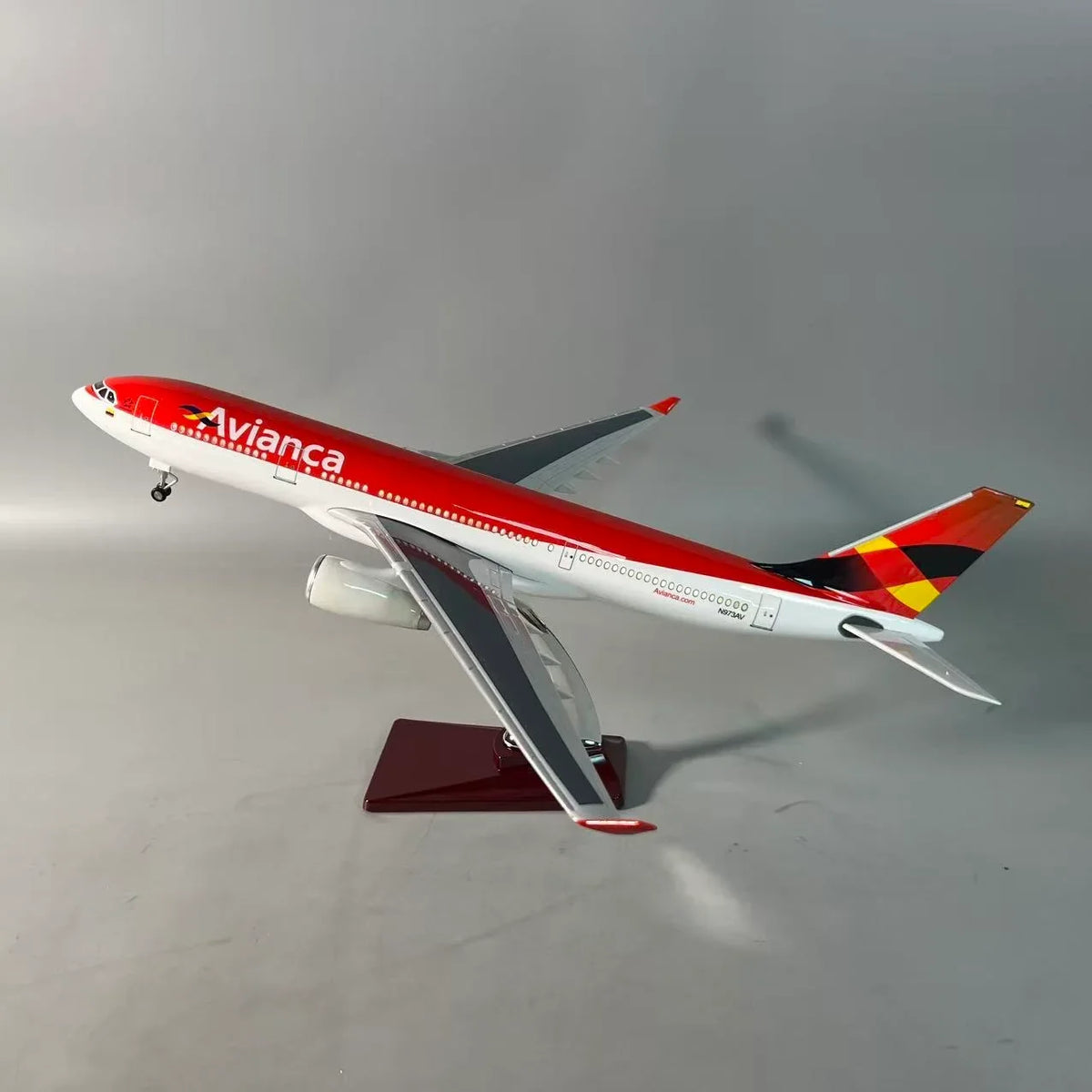 Avianca Airbus A330 Classic Livery | 1:135 Resin Model Airplane | 18.5 in (47 cm)