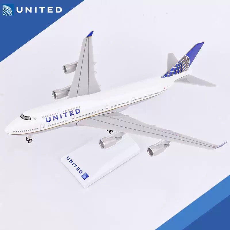 United B747- 30cm - 11.8in - LED lights - Airplane Model