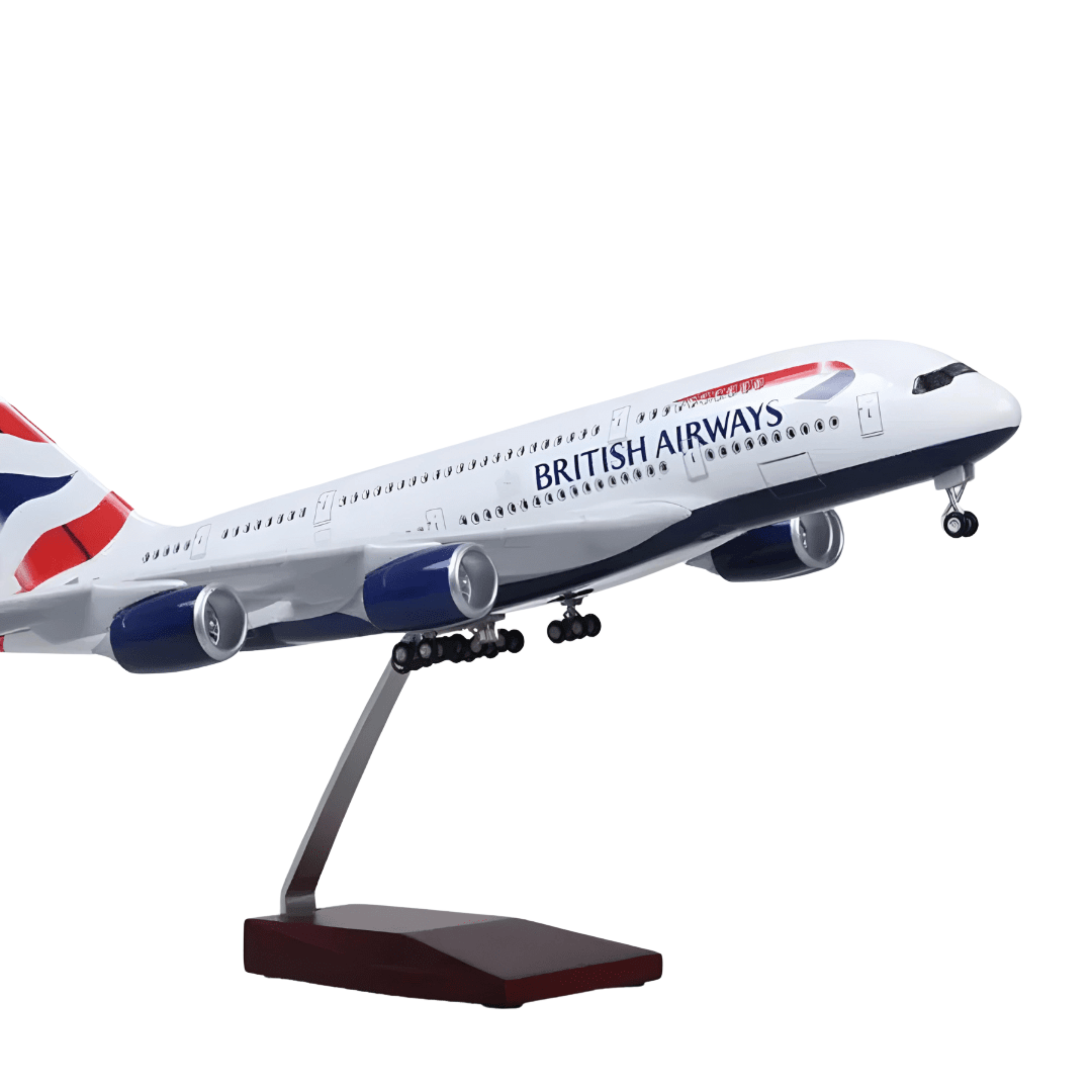 طائرة A380 البريطانية - مقياس 1/160 - 47 سم - 18.5 بوصة - نموذج طائرة