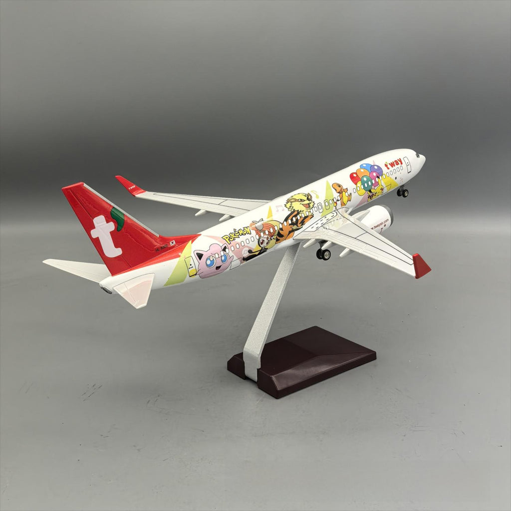 T'way Air Boeing 737-800 "Pokémon Jet TW" – 37 cm / 14.6 in – Voice-Activated LED Display Model