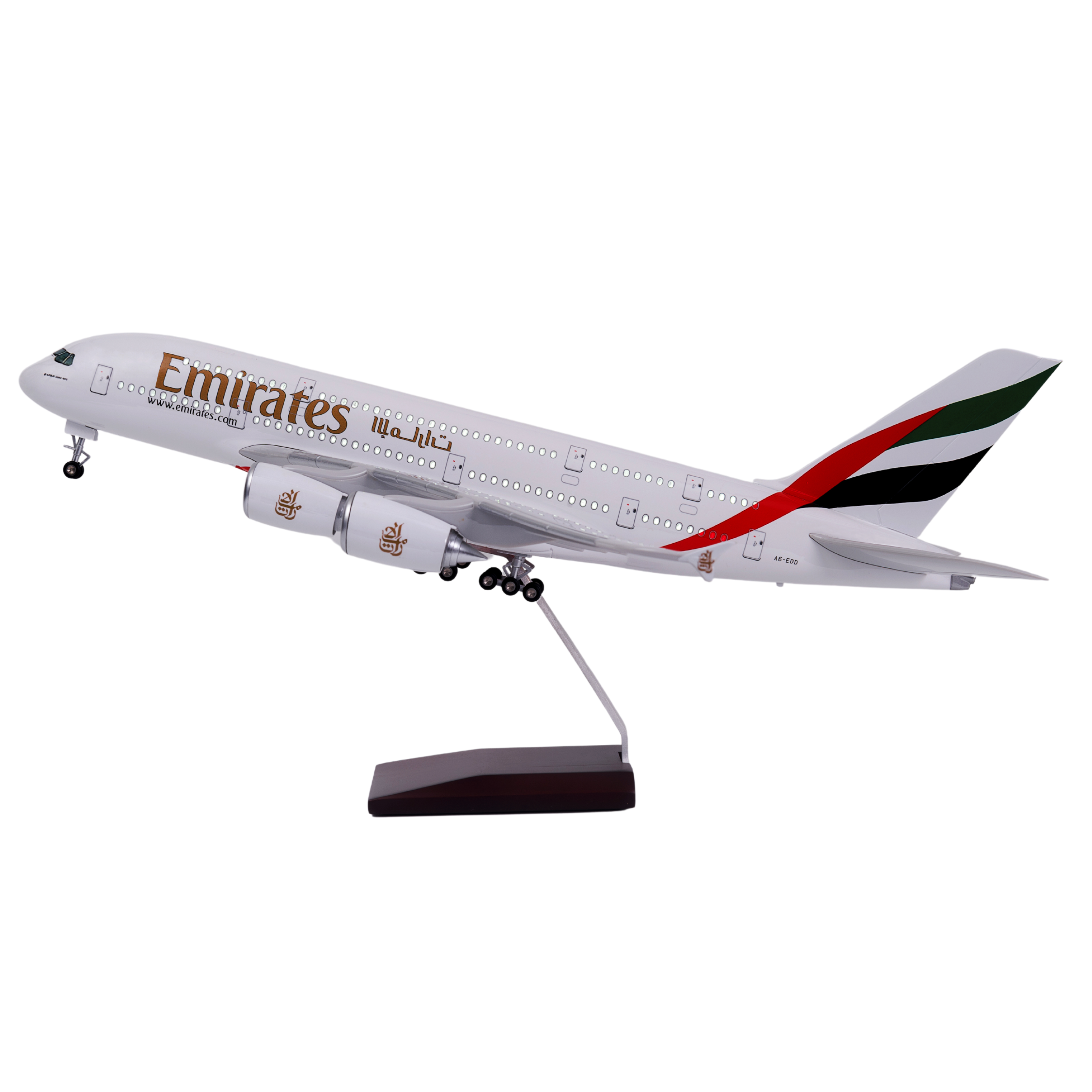 طائرة إيرباص A380 الإماراتية - مقياس 1:160 (46 سم / 18.5 بوصة)