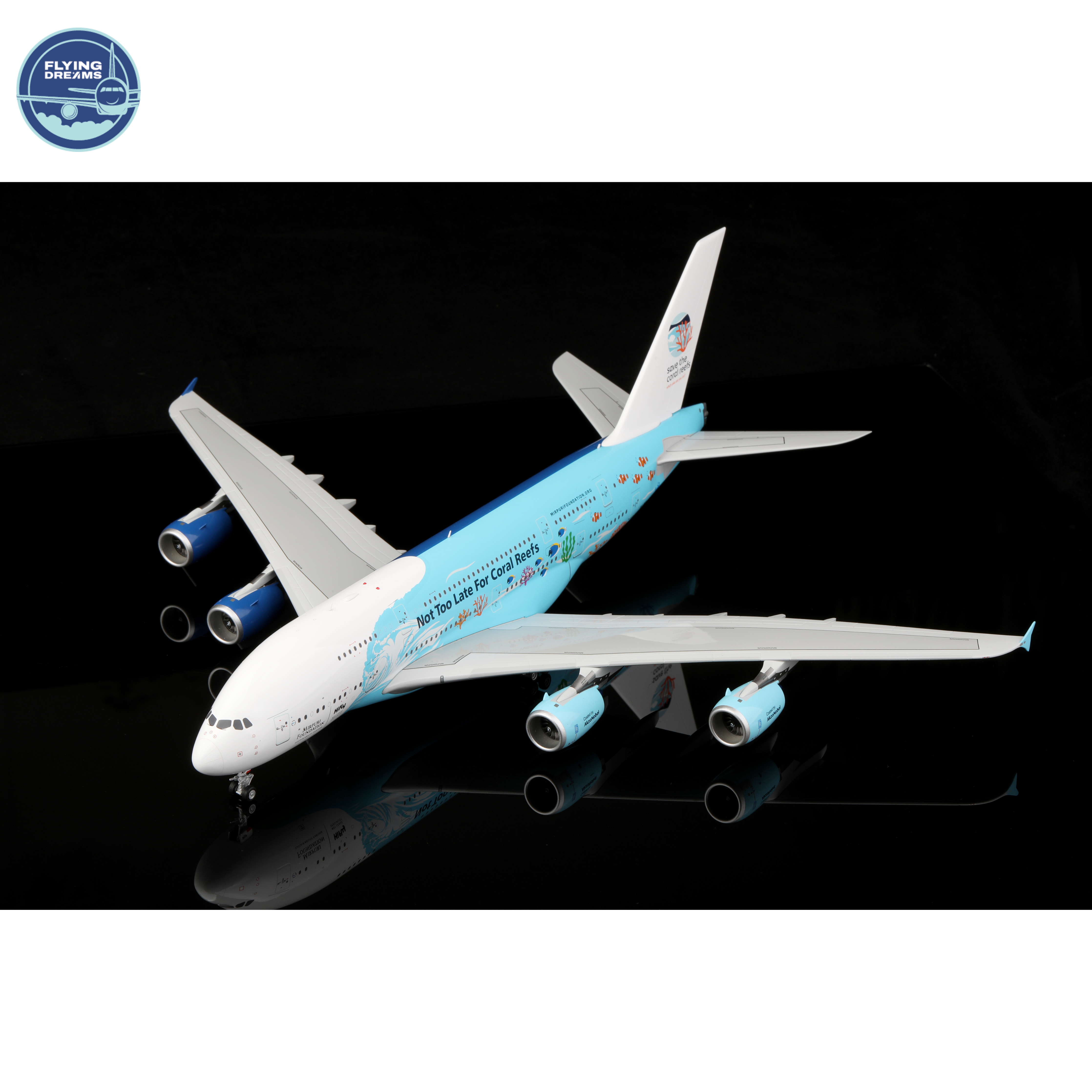 Hifly Airbus - A380 - 9H-MIP - Save the coral reefs Livery  - L2018 - 36.3cm - SQW