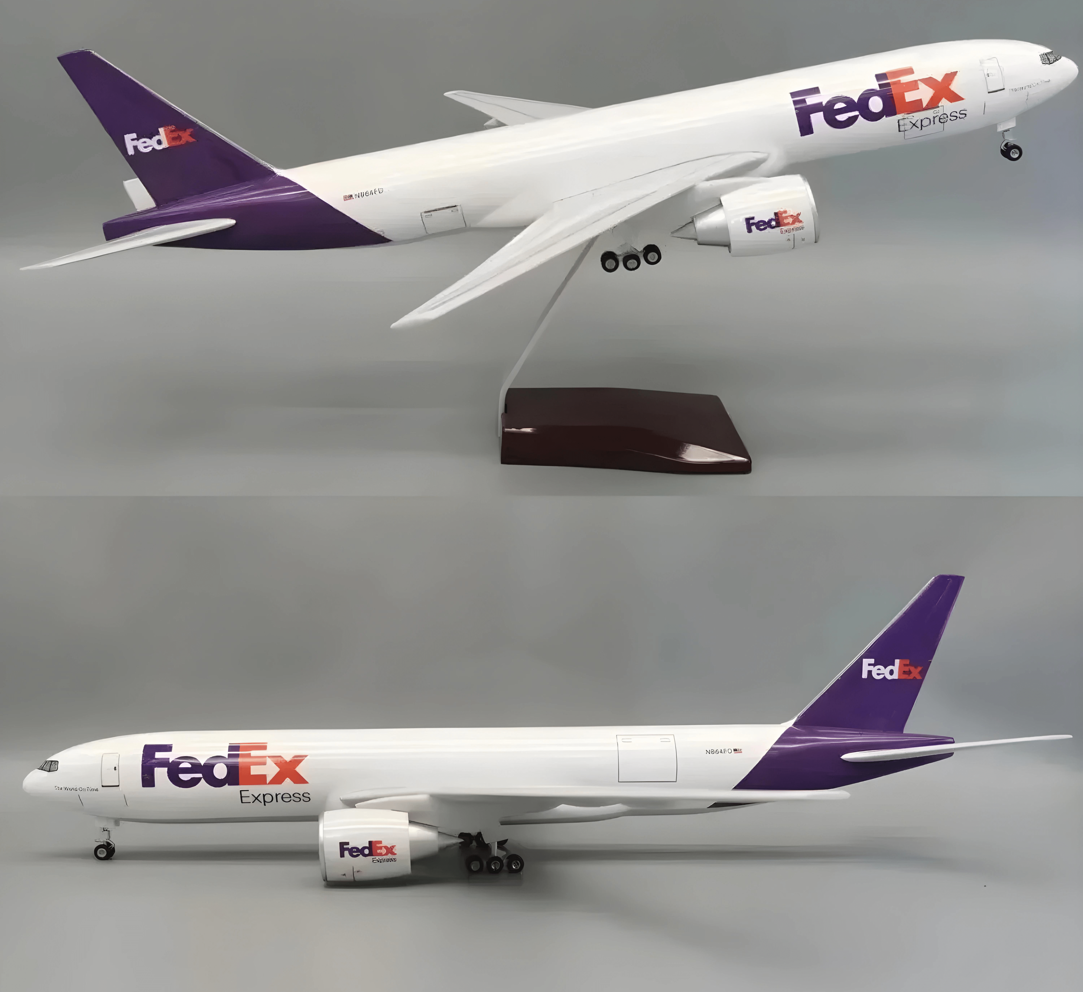 FedEx Cargo B777 Scale 1/157 - 47CM  - 18.5in