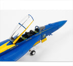 طائرة مقاتلة أمريكية من طراز Blue Angels F/A-18 Hornet بمقياس 1:72 - 25 سم / 9.8 بوصة - نموذج طائرة مقاتلة مصبوب ممتاز من سبائك الزنك والبلاستيك ABS