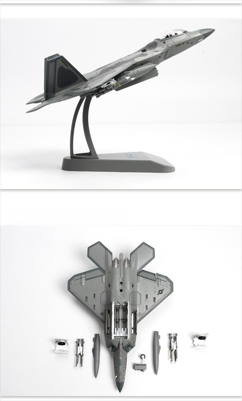 U.S. Air Force F-22 Raptor 1:72 – 26.5 cm / 10.4 in – Premium Diecast Alloy & ABS Stealth Fighter Model