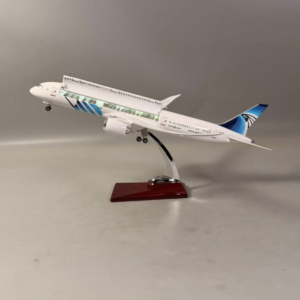 EgyptAir Boeing 787-9 Dreamliner Airplane Model — 1:150 Scale | 47cm / 18.5"