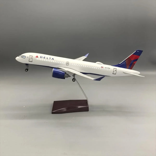 Delta Air Lines Airbus A220-300 1:100 – 38.7 cm / 15.2 in – LED Lights - Secondary