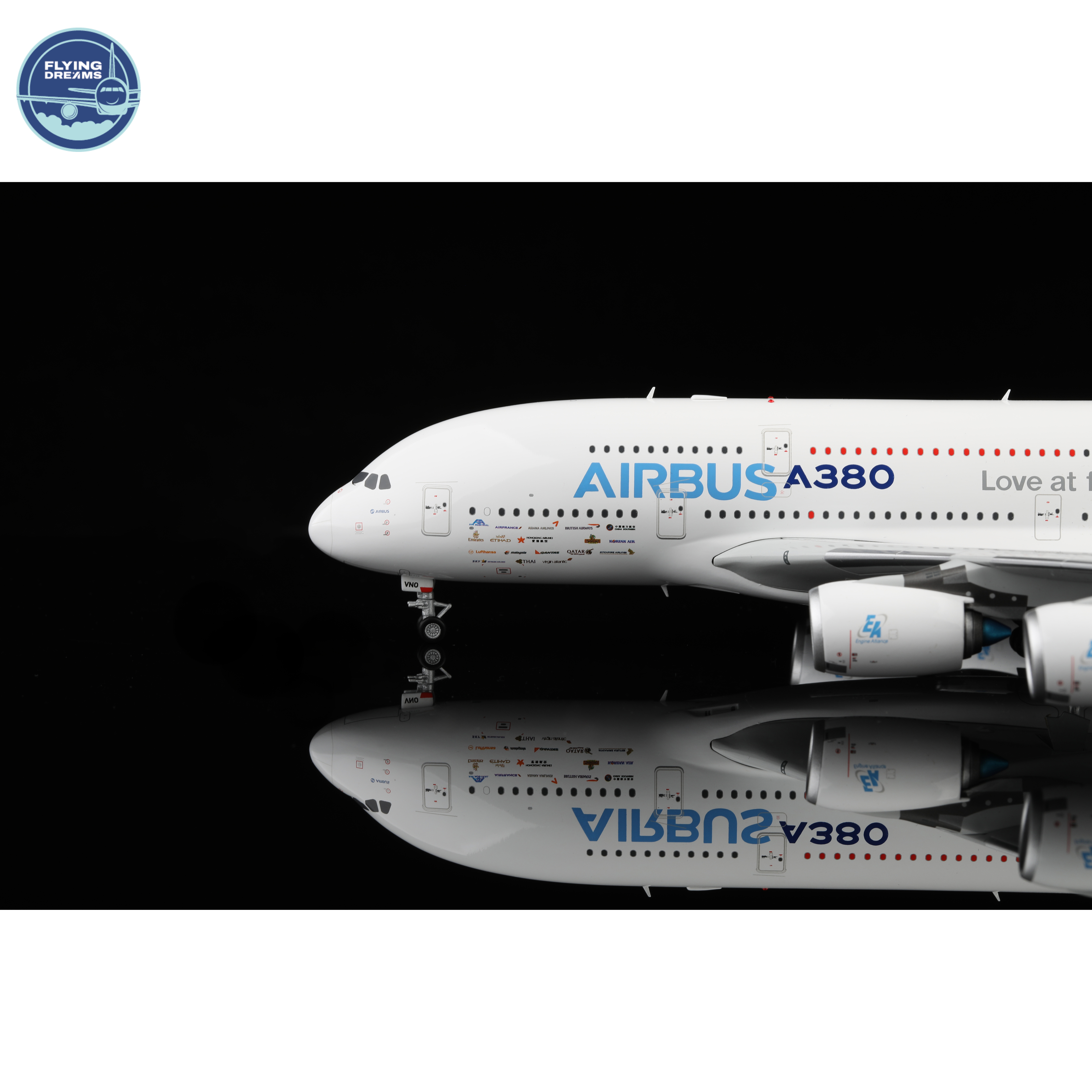 Airbus - A380 - F-WWDD - House Color Love at First Flight - L2009 - 36.3cm - SQW