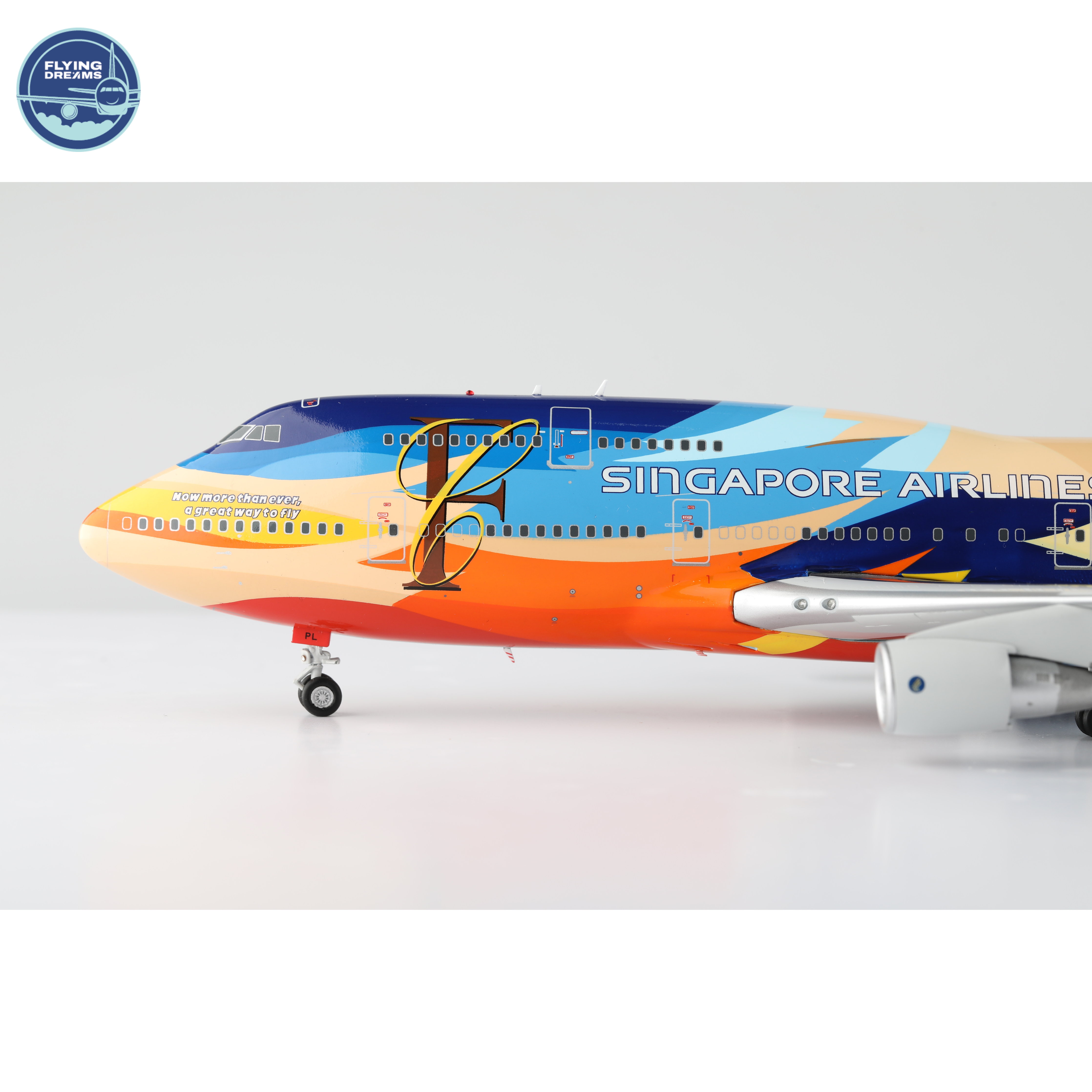 Singapore Airlines - B747-400 - 9V-SPL - Tropical Livery- L2002 - 35.3cm - SQW