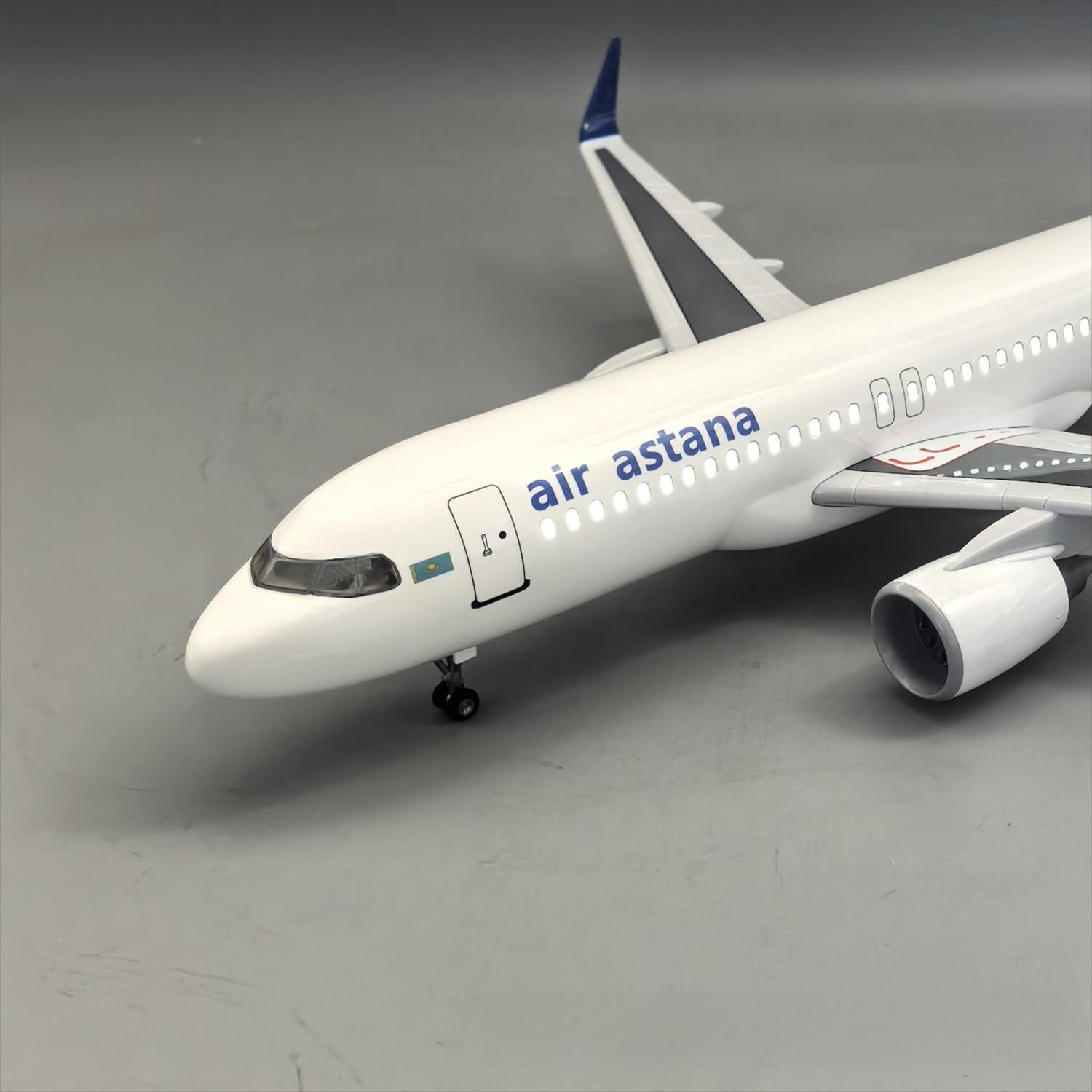 Air Astana Airbus A320neo Airplane Model — 1:80 Scale | 47cm / 18.5" - Gallery 7