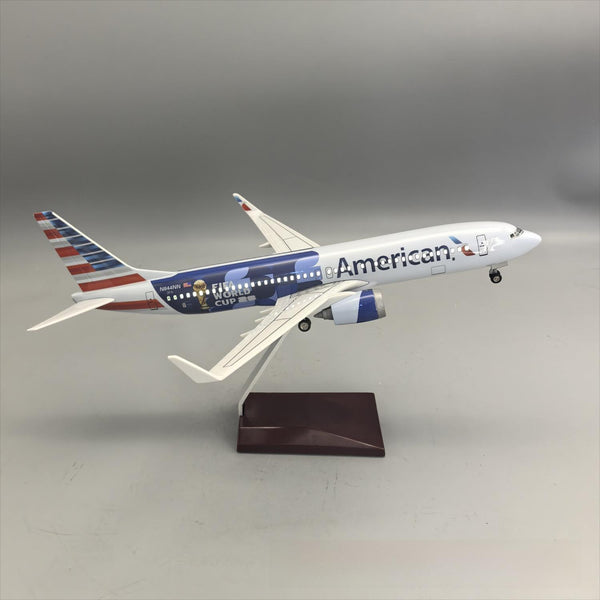 American Airlines Boeing 737-800 "FIFA World Cup 2026" – 37 cm / 14.6 in – Voice-Activated LED Display Model - Secondary