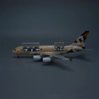 طائرة الاتحاد للطيران إيرباص A380 بمقياس 1:160 – 45.5 سم / 17.9 بوصة – مع إمكانية فتح مقصورة الركاب