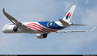 A350 Malaysia- Scale 1/142 - 47CM - 18,5 in - Airplane Model