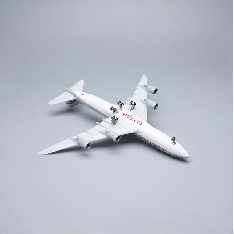 B747 QATAR - SCALE 1/150 - 47CM - 18.5 IN - AIRPLANE MODEL - Image 8