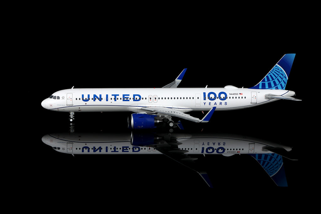 United Airlines A321neo "100 Years" N44550 – Scale 1:200 Diecast Model – SQ wings L2346/L2346FD
