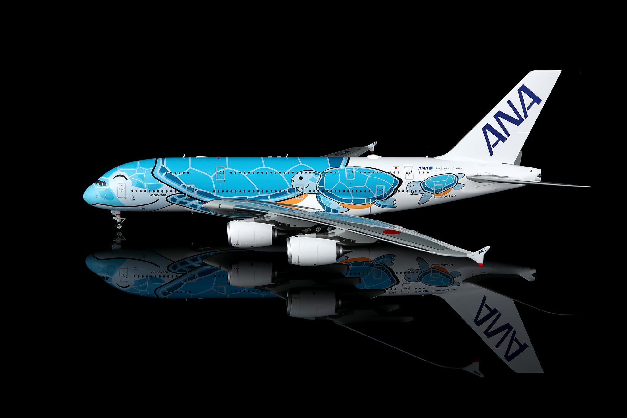 All Nippon Airways A380 "Flying Honu Kai" JA382A – Scale 1:200 Diecast Model – SQ wings L2265/L2265FD