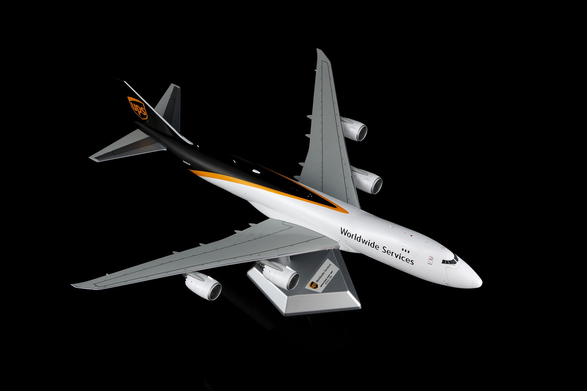 UPS B747-8F N605UP – Scale 1:200 Diecast Model – SQ wings L2187C