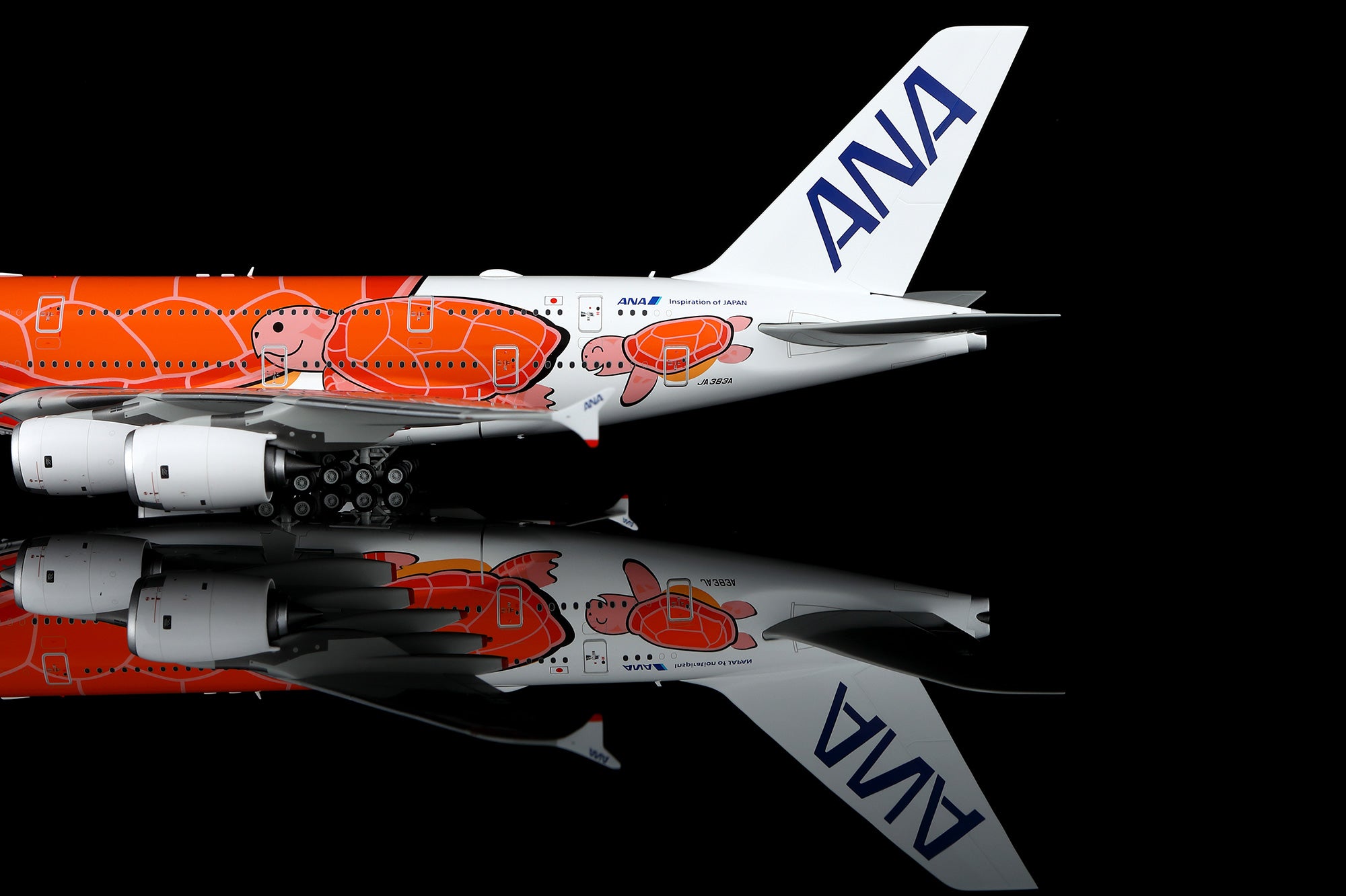 All Nippon Airways A380 "Flying Honu KaLa" JA383A – Scale 1:200 Diecast Model – SQ wings L2267/L2267FD