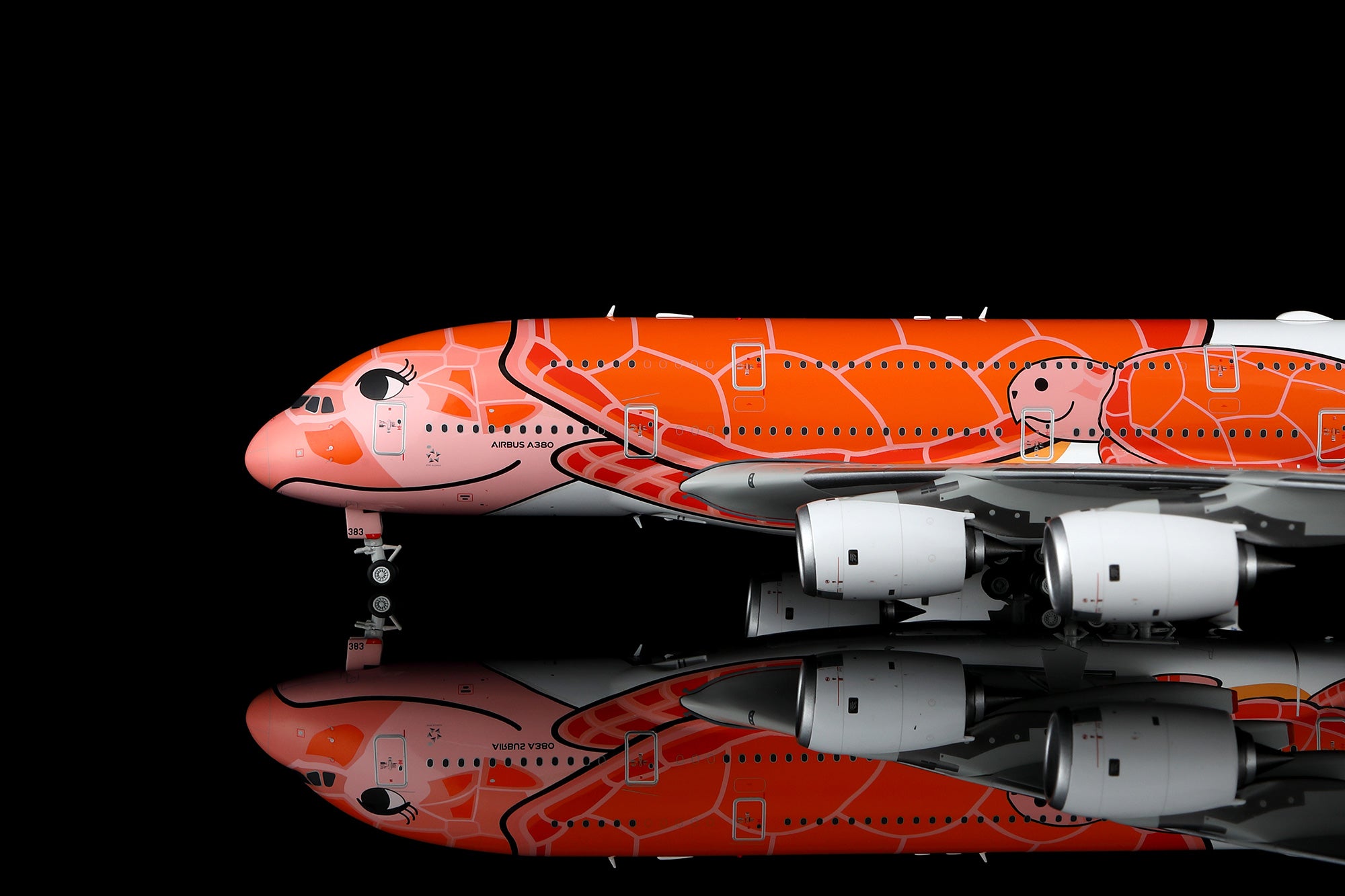 All Nippon Airways A380 "Flying Honu KaLa" JA383A – Scale 1:200 Diecast Model – SQ wings L2267/L2267FD