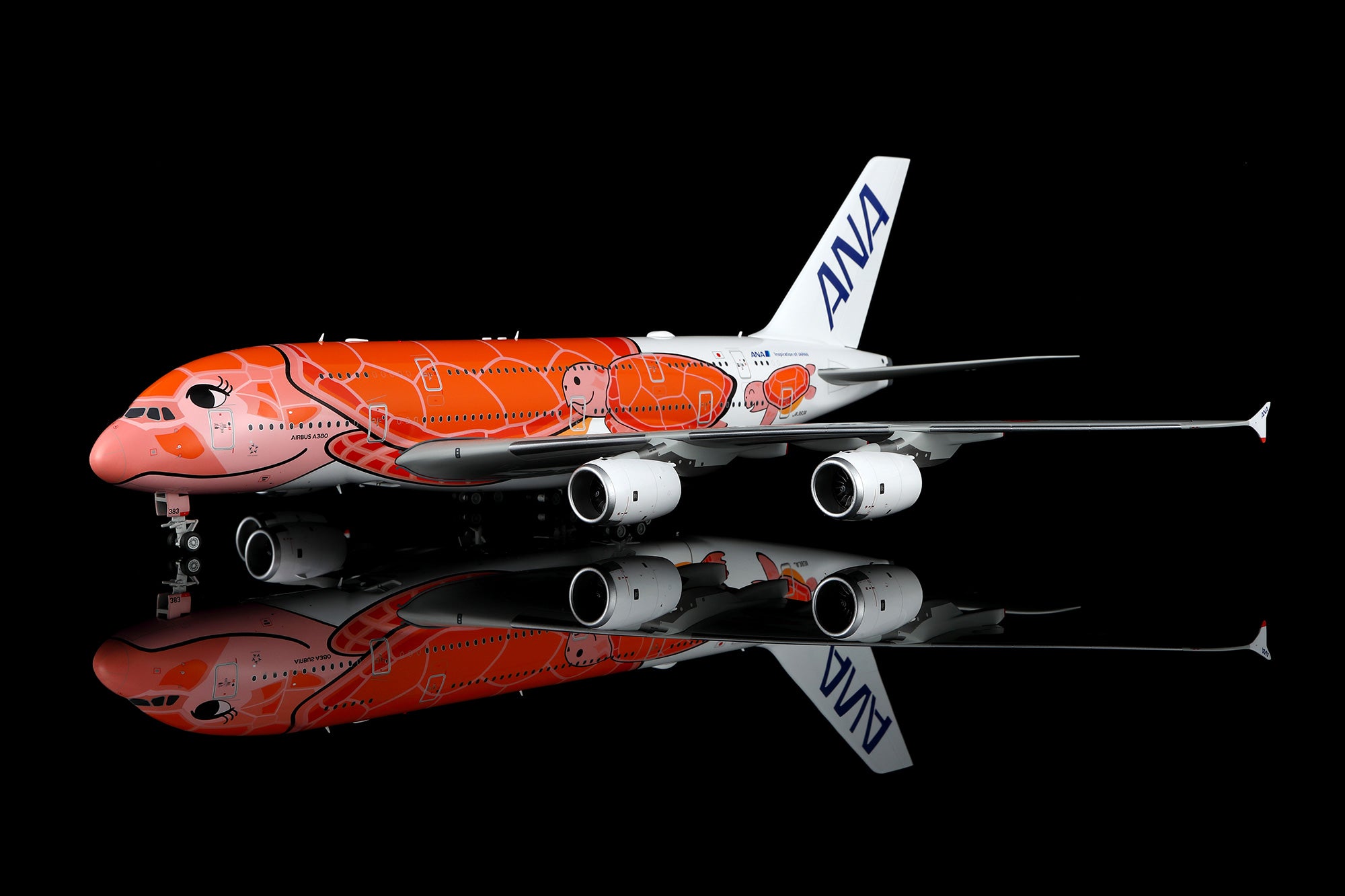 All Nippon Airways A380 "Flying Honu KaLa" JA383A – Scale 1:200 Diecast Model – SQ wings L2267/L2267FD