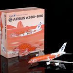 All Nippon Airways A380 "Flying Honu KaLa" JA383A – Scale 1:200 Diecast Model – SQ wings L2267/L2267FD - Thumbnail 13