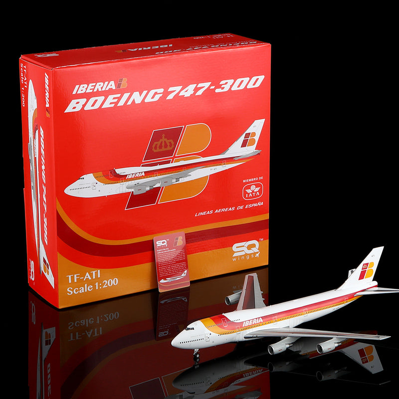 Iberia B747-300 TF-ATI – Scale 1:200 Diecast Model – SQ wings L2120/L2120FD - Image 12