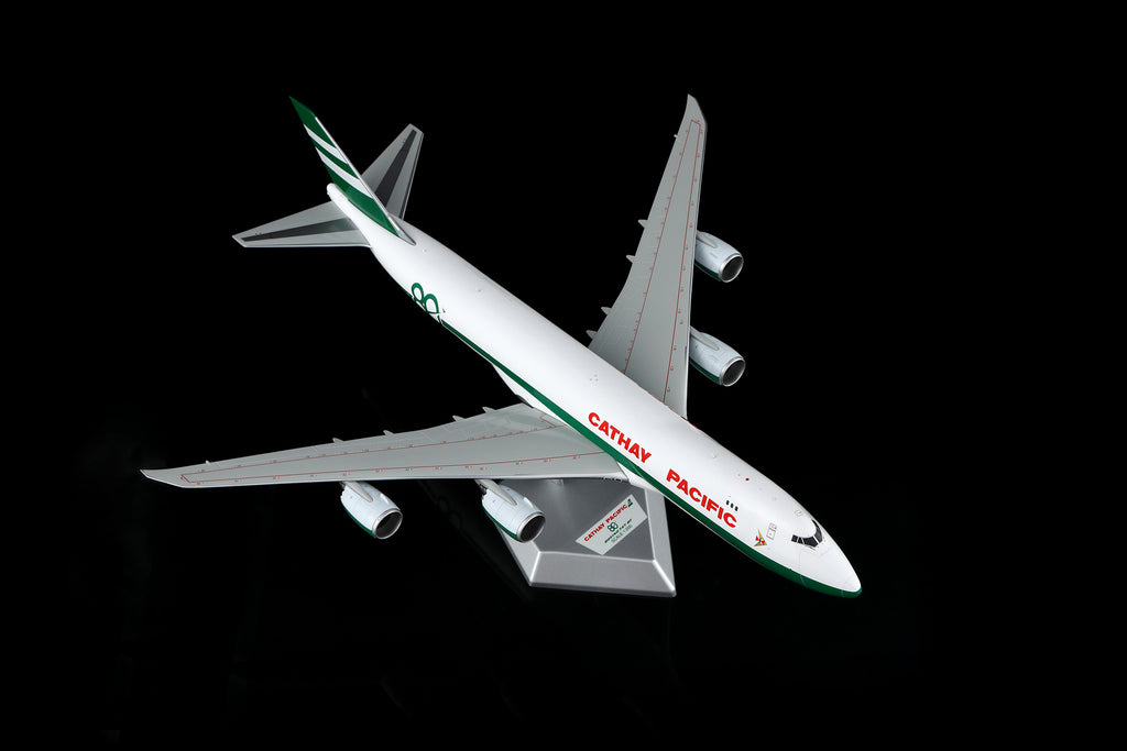 Cathay Pacific B747-8F "80th Anniversary Retro" B-LJE – Scale 1:200 Diecast Model – SQ wings L2337/L2337FD/L2337C