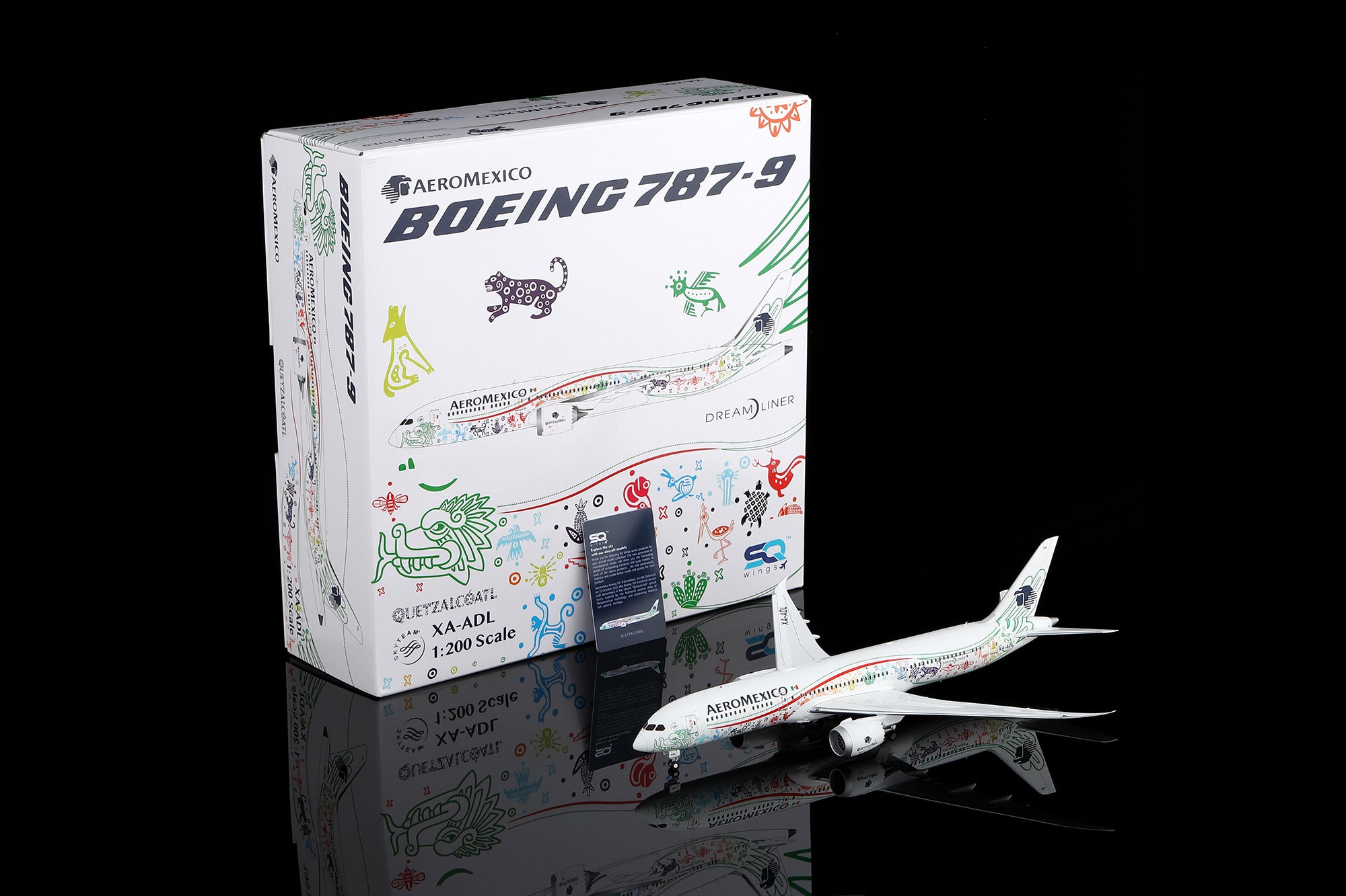 Aeroméxico B787-9 "Quetzalcóatl" XA-ADL – Scale 1:200 Diecast Model – SQ wings L2273