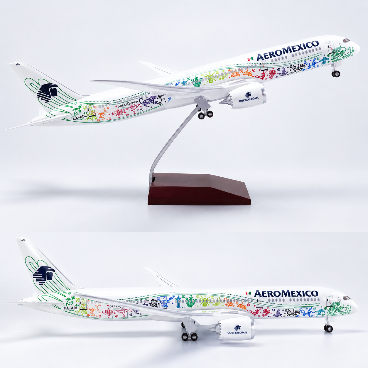 Boeing 787-9 Aeroméxico "Quetzalcóatl" – Scale 1:130 (43 cm / 16.9 in)