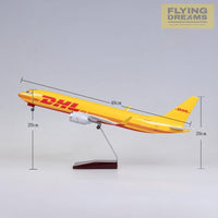 B737-800  DHL - Scale 1/80 - 47cm - 18.5 in - Airplane Model