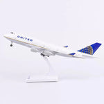 Boeing 747 United Airlines 30cm - 11.8in - LED lights - Airplane Model - Thumbnail 2