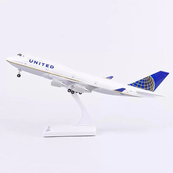 Boeing 747 United Airlines 30cm - 11.8in - LED lights - Airplane Model - Secondary