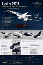 Boeing 747-8 Lufthansa 100 Years Commemorative – 1:150 Scale Model