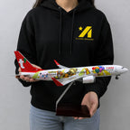 T'way Air Boeing 737-800 "Pokémon Jet TW" – 37 cm / 14.6 in – Voice-Activated LED Display Model