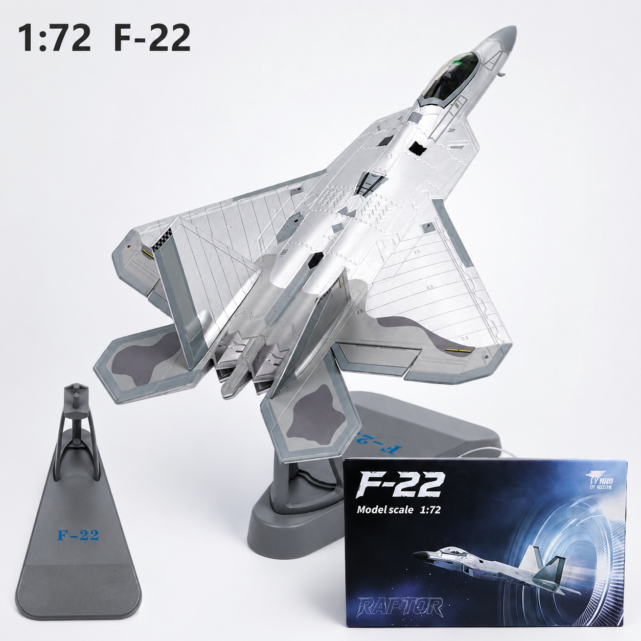 Caza furtivo U.S. Air Force F-22 Raptor 1:72 – 26.5 cm / 10.4 in – Maqueta Premium de Aleación Fundida a Presión y ABS - Gallery 8
