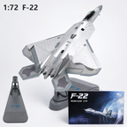 U.S. Air Force F-22 Raptor 1:72 – 26.5 cm / 10.4 in – Premium Diecast Alloy & ABS Stealth Fighter Model