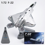 Caza furtivo U.S. Air Force F-22 Raptor 1:72 – 26.5 cm / 10.4 in – Maqueta Premium de Aleación Fundida a Presión y ABS - Thumbnail 8