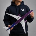 Qatar Airways Boeing 777-300ER "Copa Mundial de la FIFA" – 47 cm / 18,5 in – Modelo con pantalla LED activada por voz - Thumbnail 7
