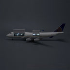 طائرة يونايتد إيرلاينز بوينغ 747-400 بمقياس 1:150 – 47 سم / 18.5 بوصة – مقصورة داخلية قابلة للفتح وإضاءة LED