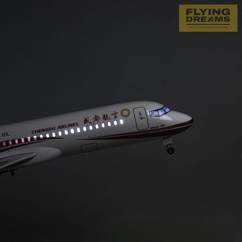 ARJ21 Chengdu Airlines - Escala 1/70 - 47cm - 18,5cm