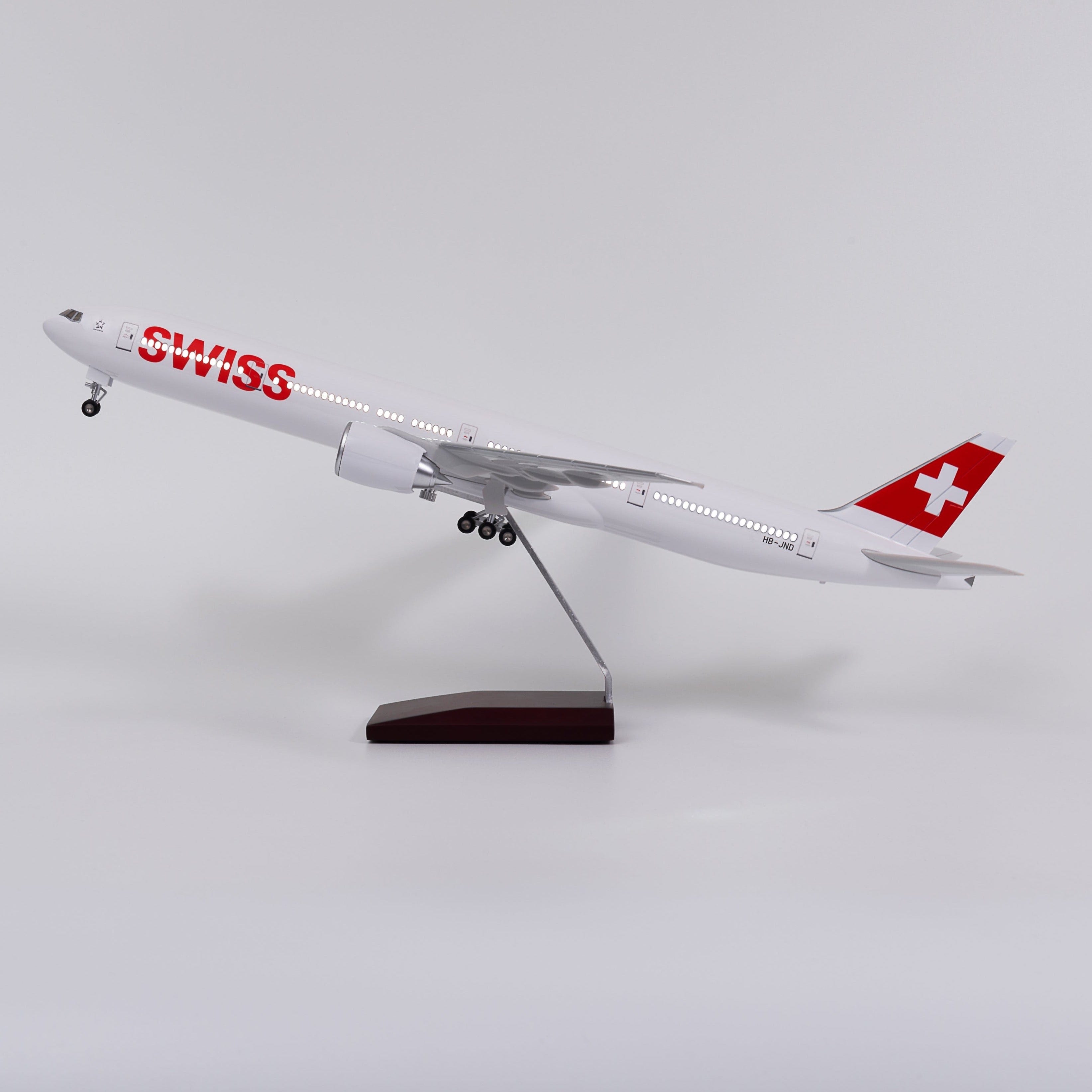 B777 SUIZO - Escala 1/157 - 47CM -18.5in