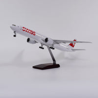 B777 SWISS - Scale 1/157 - 47CM -18.5in - Airplane Model