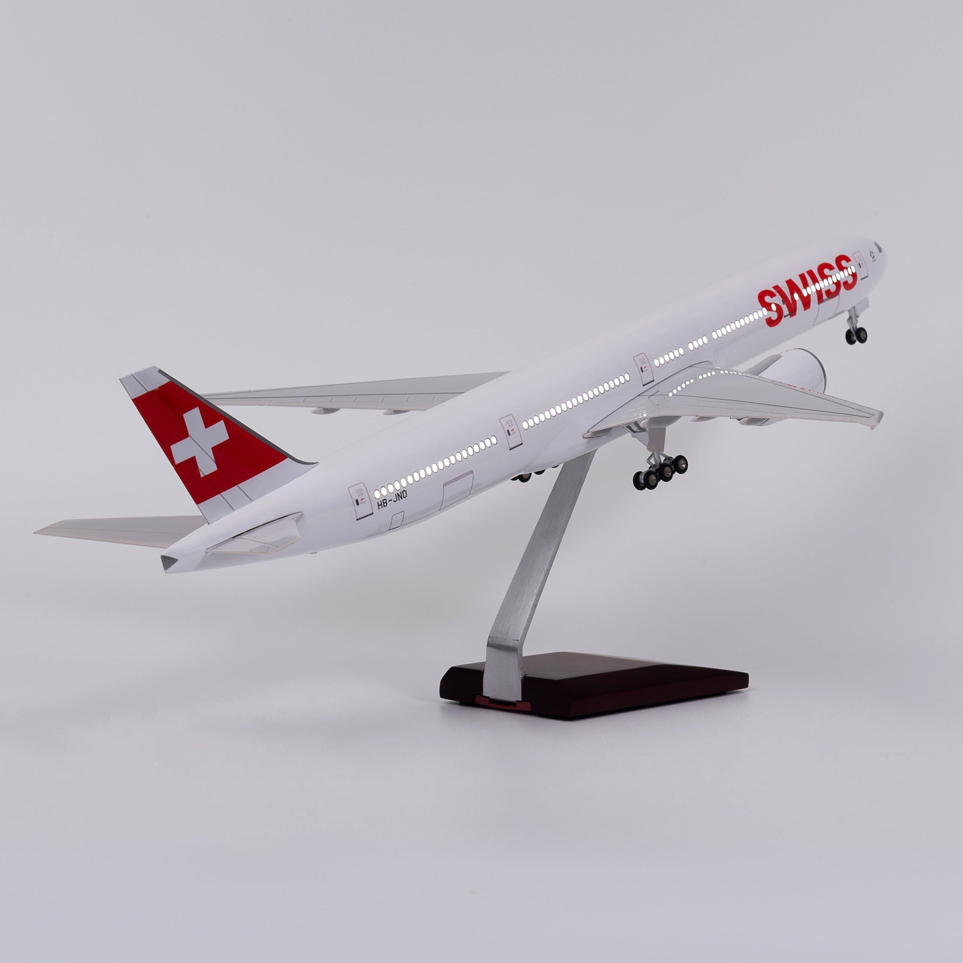 B777 SWISS - Scale 1/157 - 47CM -18.5in - Airplane Model