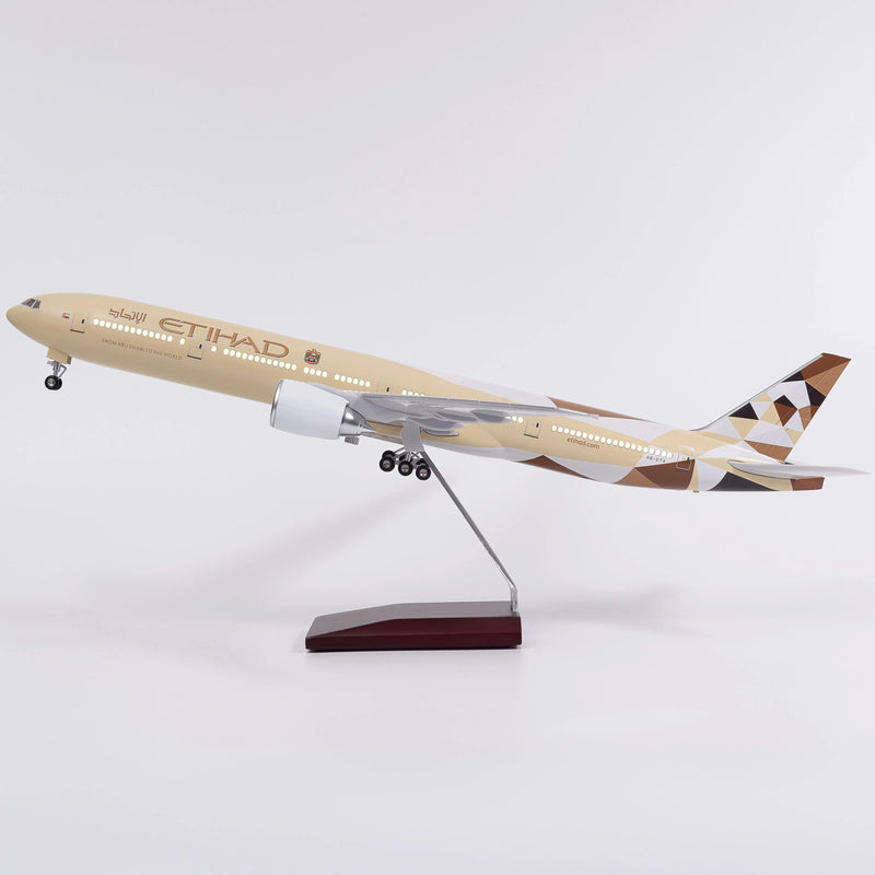 B777 ETIHAD - Scale 1/157 - 47CM - 18.5in - Airplane Model - Image 5