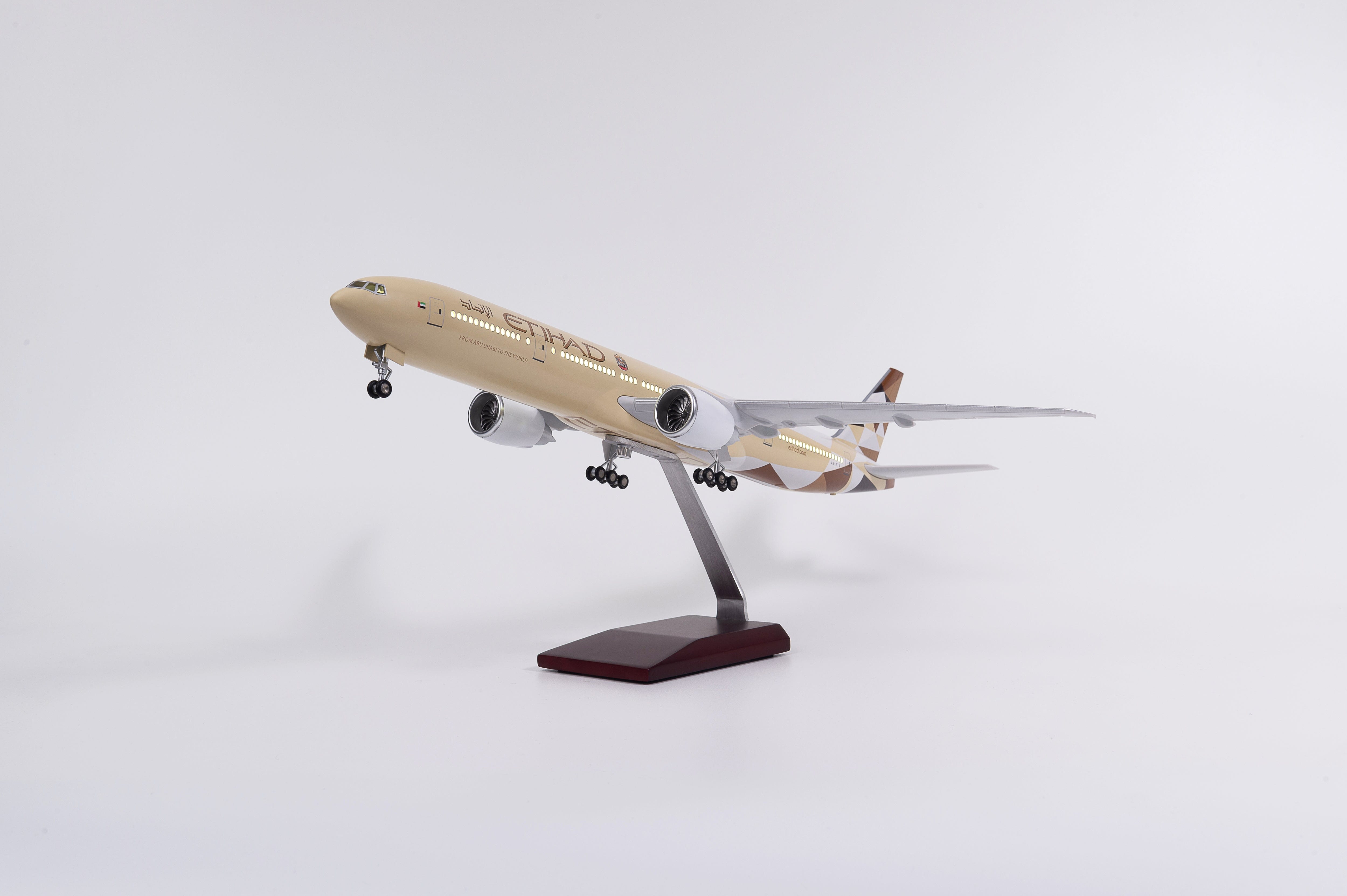 B777 ETIHAD - Scale 1/157 - 47CM - 18.5in - Airplane Model